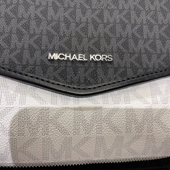 Michael Kors Regina Medium Flap Should Crossbody Bag MK Black Multi - Picture 12 of 12